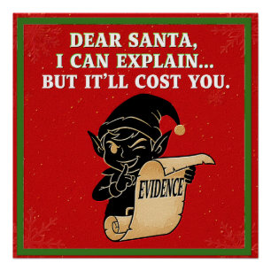 grappige kerst slogan ontwerp perfect poster