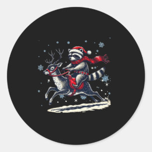 Grappige kerst sorry kerstman ik ben verwilderd Re Ronde Sticker