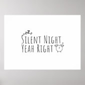 Grappige kerst - Stille nacht Ja Juist Poster (Voorkant)