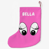 Grappige Kerst Stocking Custom Naam en Kleur Kleine Kerstsok (Achterkant)