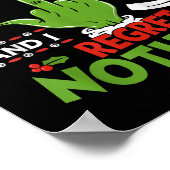 Grappige kerst stoute lijst op de lijst van niets poster (Hoek)