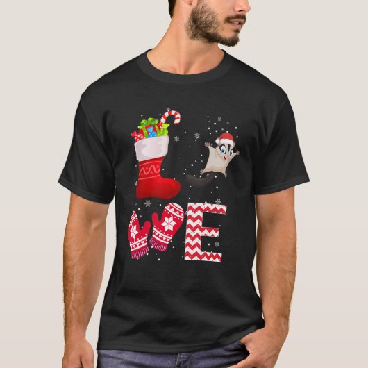 Grappige Kerst Sugar Glider Liefhebber Gifts Sugar T-shirt (Voorkant)