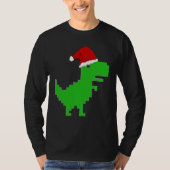grappige kerst T-Rex T-shirt (Voorkant)