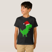 grappige kerst T-Rex T-Shirt (Voorkant volledig)