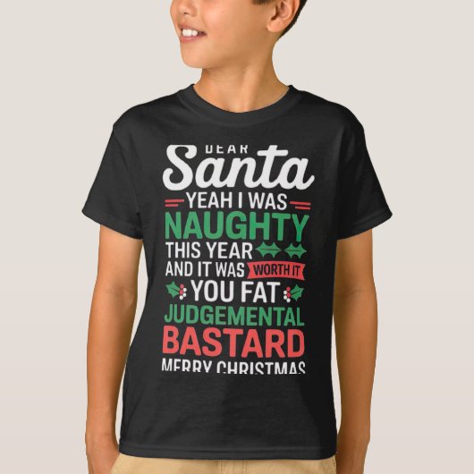 Grappige Kerst T-shirt  (Voorkant)