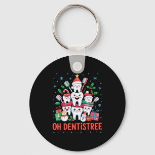 Grappige Kerst Tandarts Xmas Tandheelkundige Oh De Sleutelhanger