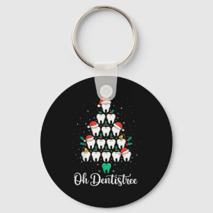 Grappige Kerst Tandarts Xmas Tandheelkundige Oh De Sleutelhanger