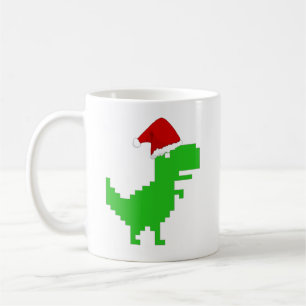 grappige kerst trex koffiemok