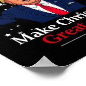 Grappige kerst Trump maakt kerst weer geweldig Poster (Hoek)