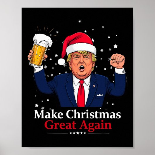 Grappige kerst Trump maakt kerst weer geweldig Poster (Voorkant)