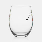 Grappige Kerst Tumbler Dasher Prancer Blitzen Wijnglas Zonder Voet (Rechts)