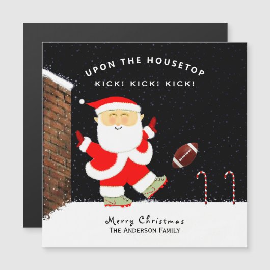 Grappige kerst vakantie sport kaarten (Voorkant / Achterkant)