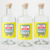 Grappige Kerst Vodka Etiket (Flessen)