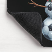 Grappige Kerst Voetbal Bills Sneeuwman Muismat (Hoek)