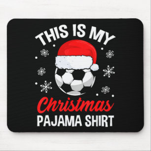 Grappige Kerst Voetbal Pyjama Pj Outfit Heren W Muismat