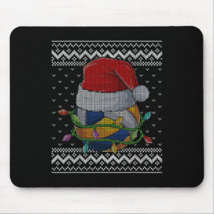 Grappige Kerst Volleybal Santa Hat Xmas Pyjama's Muismat