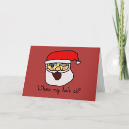 Grappige kerst: waar is mijn huis? feestdagen kaart