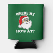 Grappige kerst waar mijn Ho is? kerstman Blikjeskoeler (Voorkant)