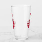 Grappige Kerst Wodka Etiket Glas (Links)