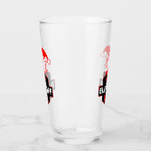 Grappige kerst wodka glas (Links)