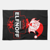 Grappige kerst wodka theedoek (Horizontaal)