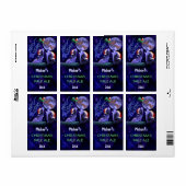 Grappige Kerst Wolf Pun Bier Fles Craft Brouwen Etiket (Full Sheet)