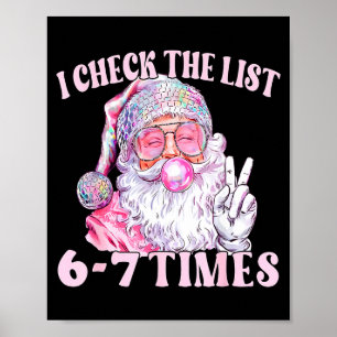Grappige kerst zes zeven meme kerstman ik controle poster