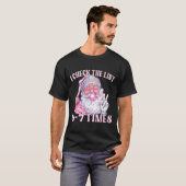 Grappige kerst zes zeven meme kerstman ik controle t-shirt (Voorkant volledig)