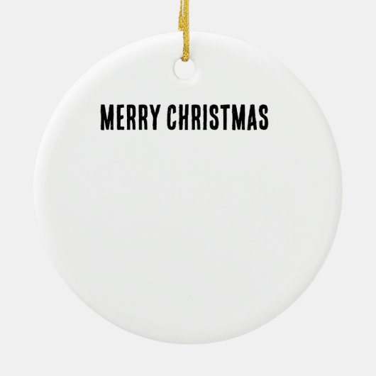 Grappige Kerst: Zwanger peperkoekje Keramisch Ornament (Achterkant)