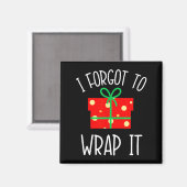 Grappige Kerst Zwangerschapsaankondiging Die Ik Ve Magneet (Voorkant / Achterkant)