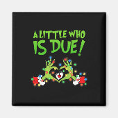 Grappige Kerst zwangerschapsaankondiging Nieuwe Mo Magneet (Voorkant)