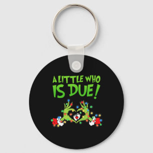 Grappige Kerst zwangerschapsaankondiging Nieuwe mo Sleutelhanger