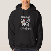 Grappige kerst zwarte hoodie