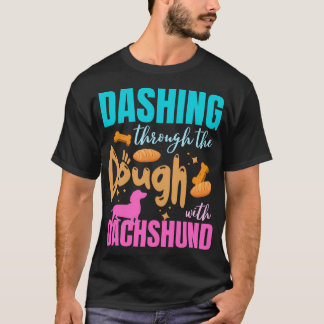 Grappige Kerstbakker Tachshund Lover Vakantie Baki T-shirt