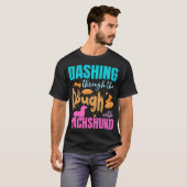 Grappige Kerstbakker Tachshund Lover Vakantie Baki T-shirt (Voorkant volledig)