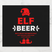 Grappige Kerstbierlabels Bier Etiket (Enkel label)