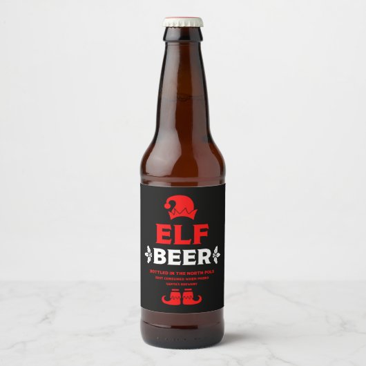 Grappige Kerstbierlabels Bier Etiket (Voorkant)