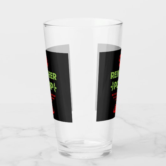 Grappige Kerstbierlabels Glas (Rechts)