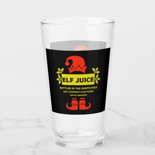 Grappige Kerstbierlabels Glas (Achterkant)