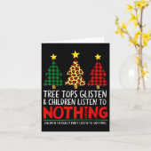 Grappige kerstbomen Ouder Humor voor docenten LO Kaart (Gele Bloem)