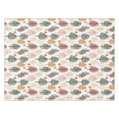 Grappige kerstbomen Ultra Modern Pink Tafelkleed (Voorkant (Horizontaal))