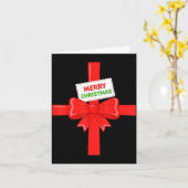 Grappige kerstboog cadeau kerst kostuum kinderen m kaart (Gele Bloem)