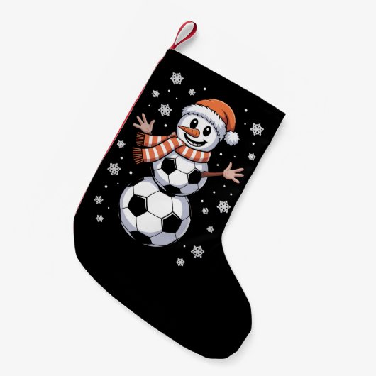 Grappige kerstboom als Voetbal Kleine Kerstsok (Voorkant (Hangend))
