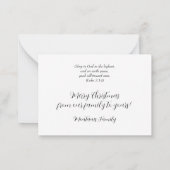 Grappige kerstboom en elfen kerst Kaart Notitiekaartje (Achterkant)