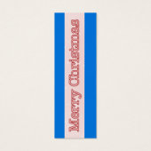 Grappige kerstboom en sneeuw mini visitekaartjes (Achterkant)