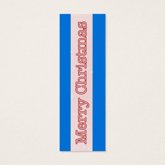 Grappige kerstboom en sneeuw mini visitekaartjes (Achterkant)