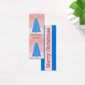 Grappige kerstboom en sneeuw mini visitekaartjes (Bureau)