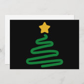 Grappige Kerstboom Feestdagenkaart (Voorkant / Achterkant)