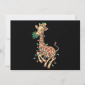 Grappige Kerstboom Giraffe Liefhebber Cadeau Liefd Feestdagenkaart (Voorkant)