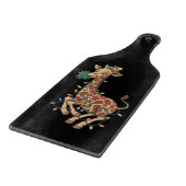 Grappige Kerstboom Giraffe Liefhebber Gift Liefde Snijplank (Hoek)